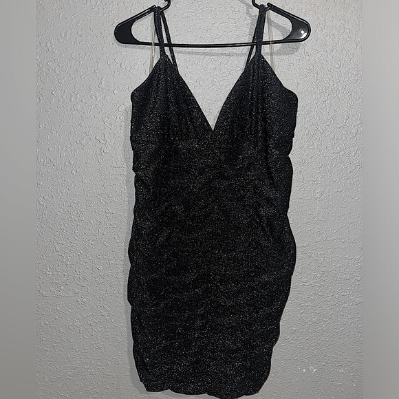 Wild Fable Black Sparkly Strappy Party Dress - Picture 1 of 11